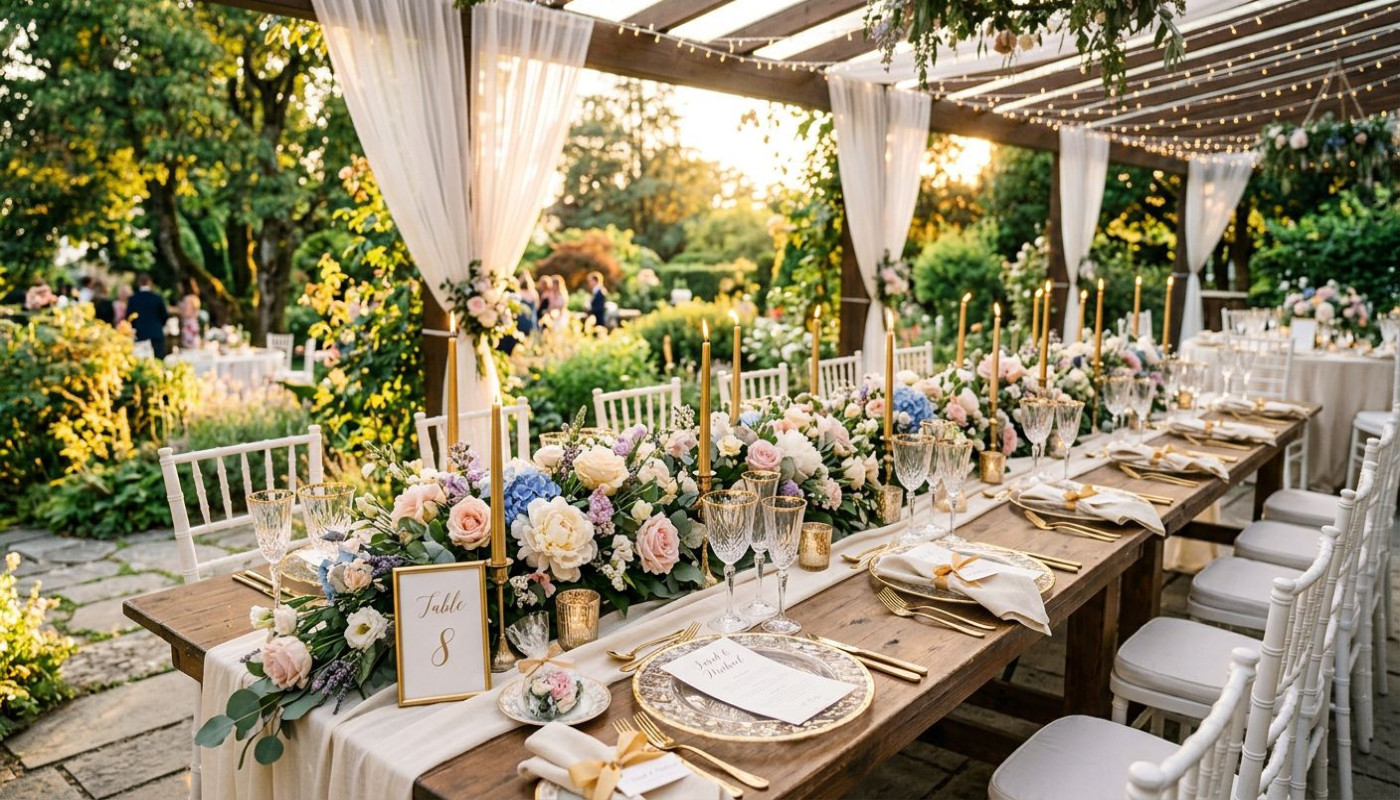 Der ideale Hochzeitstisch – Tipps und Ideen für Servietten und Dekoration