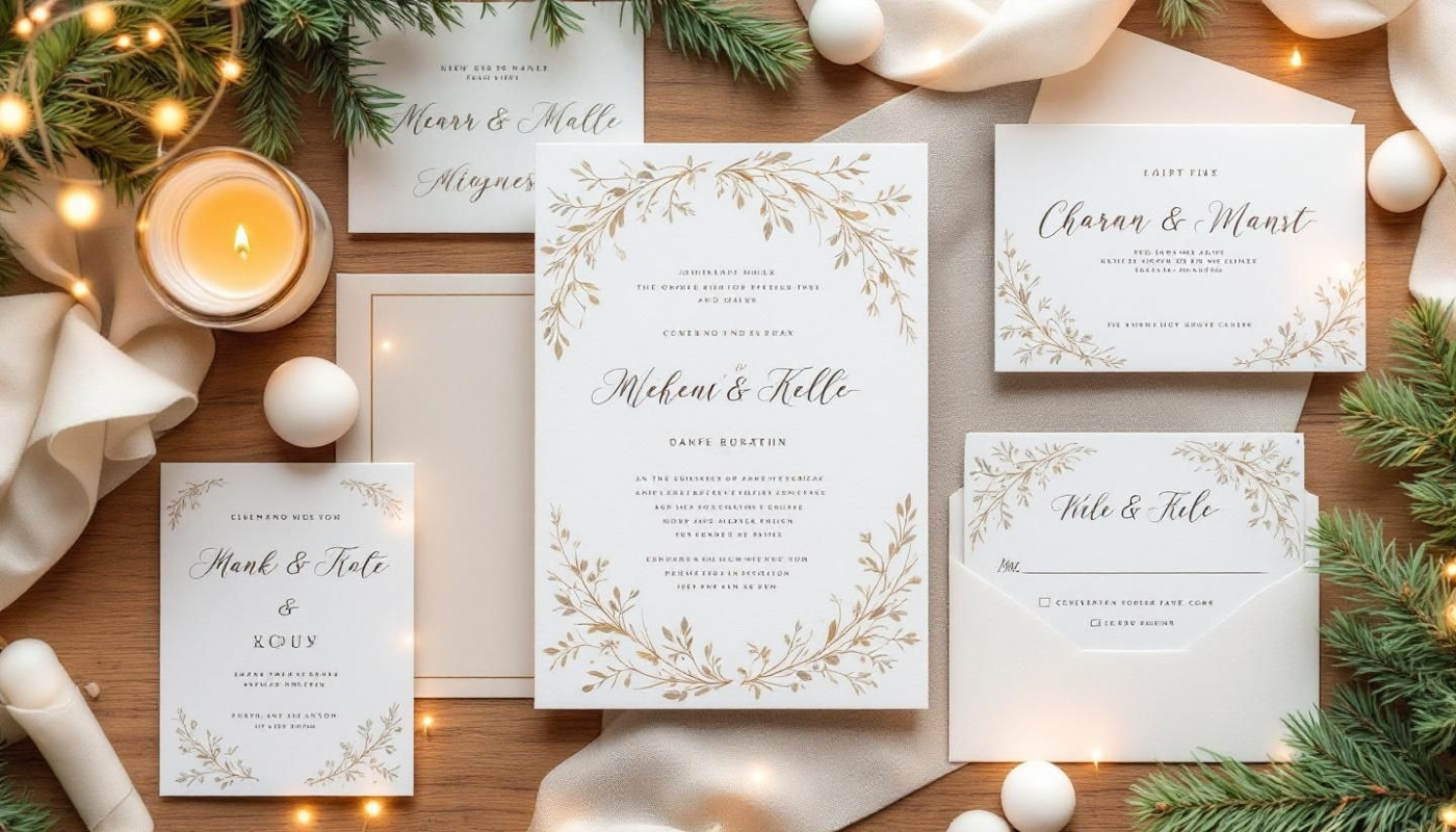 Gewinnen Sie Hochzeitspapeterie im Wert von 100 Euro beim Weihnachtsgewinnspiel!