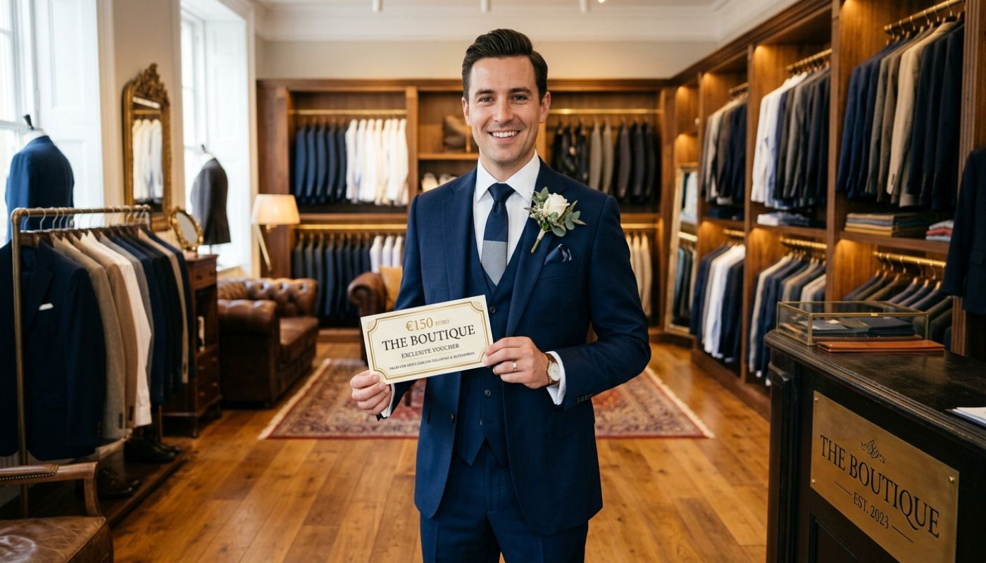 Ostergewinnspiel 2026: Gewinne einen Gutschein im Wert von 150 Euro für deinen perfekten Hochzeitsanzug!